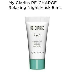 My Clarins Re-Charge Masque Relaxing Sleep Mask .1oz/5ml Sample New Plumping